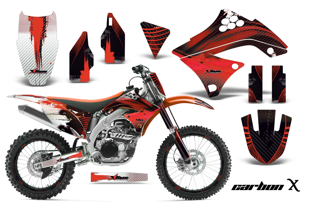 Kawasaki KX450F 09 Graphics Kit Carbon-X R